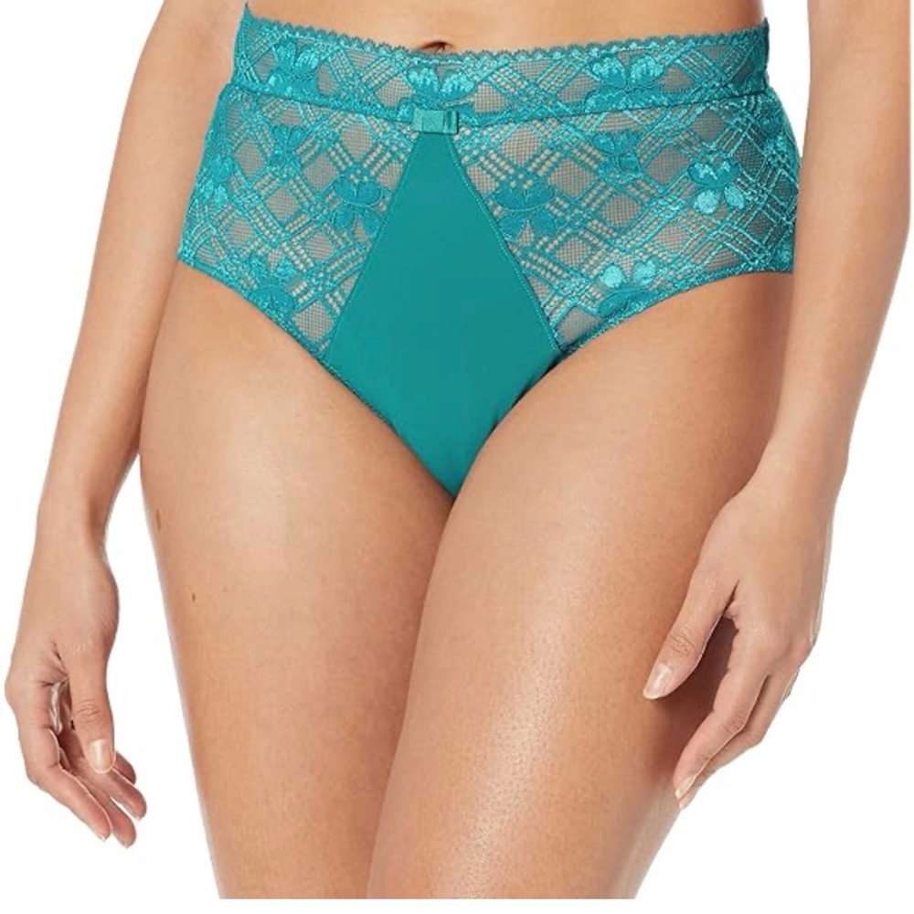 Simone Perele Victoire Lace Brief Panty Teal Turquoise NWT Size Small EUR 2
